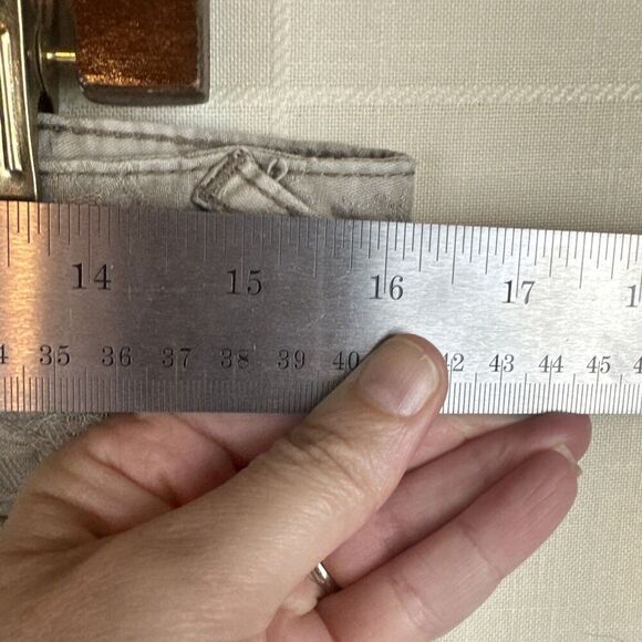 Free people Jeans Womens Floral tan waist 29 patterned Romantic Cottage Artsy - Picture 9 of 11